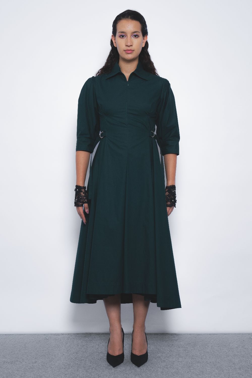 Olivette Dress - Forest Green