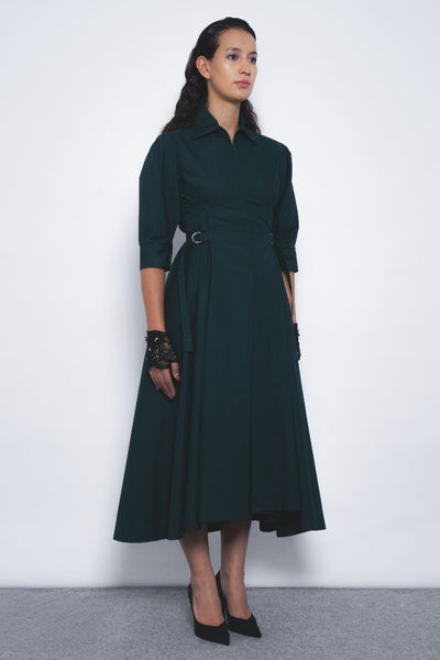 Olivette Dress - Forest Green