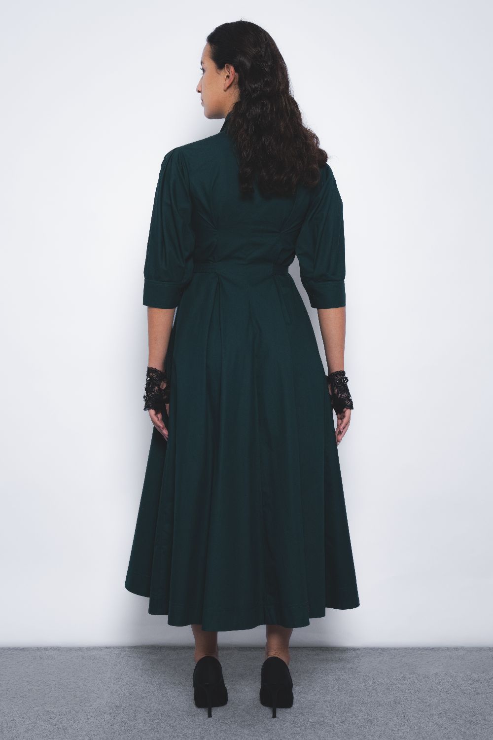 Olivette Dress - Forest Green