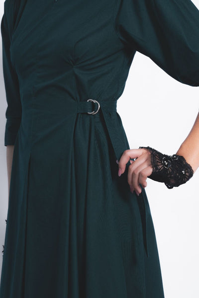 Olivette Dress - Forest Green