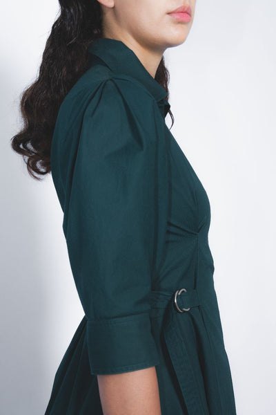 Olivette Dress - Forest Green