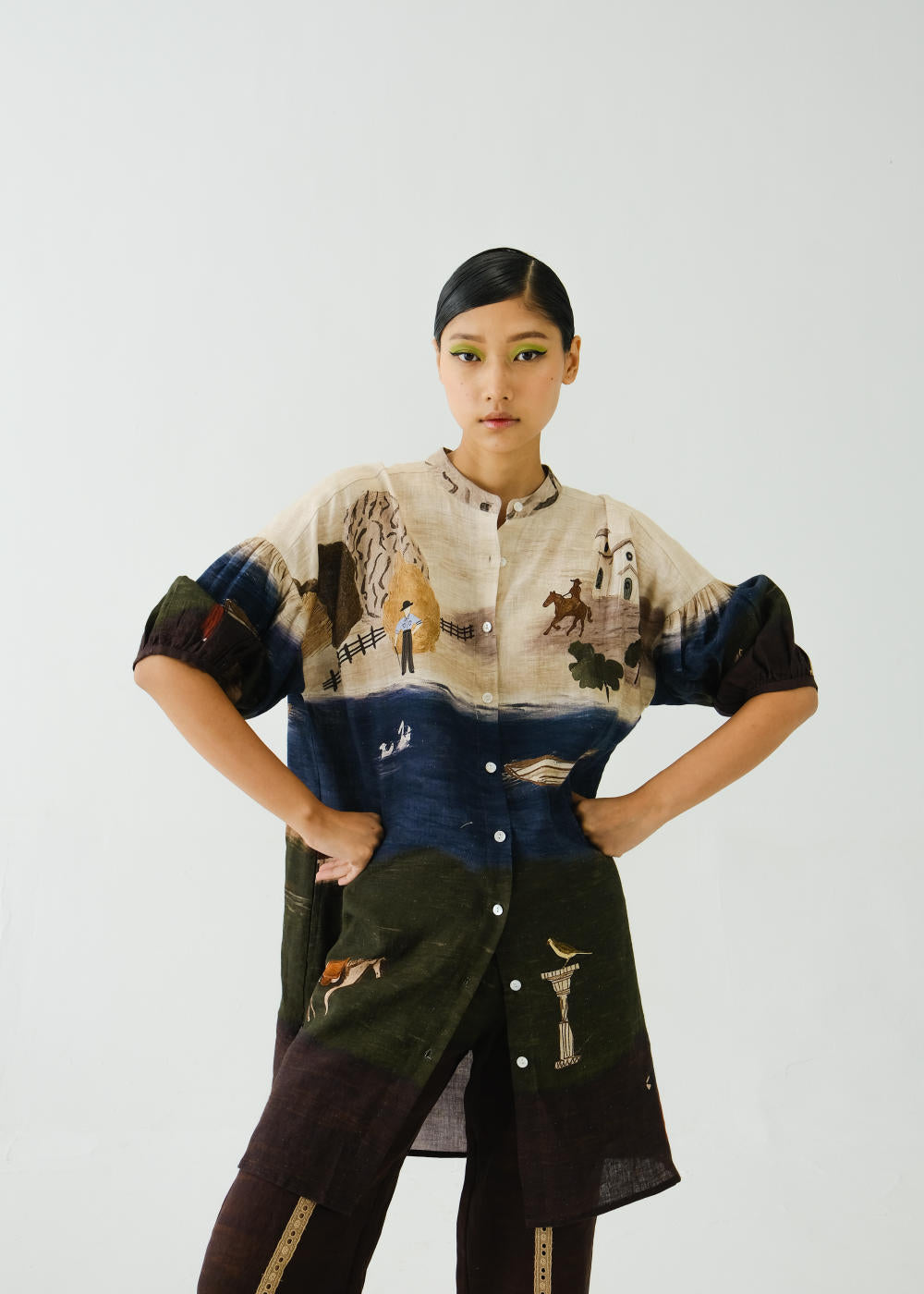 Oracle Tunic-Village Print