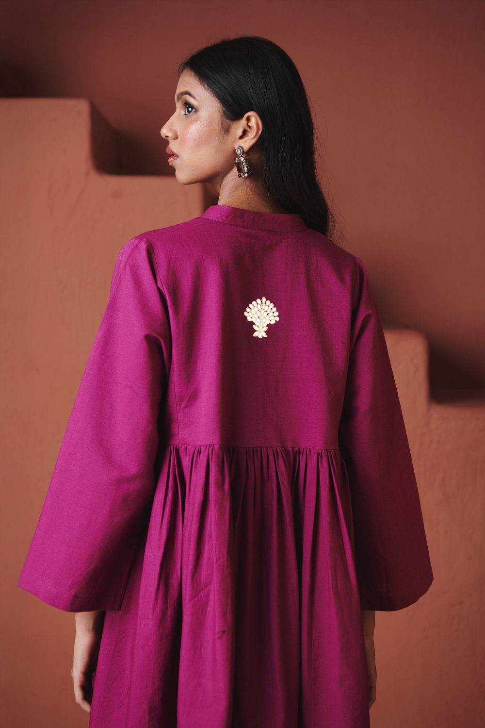 Orchid Co Linen Gathered Shirt Set