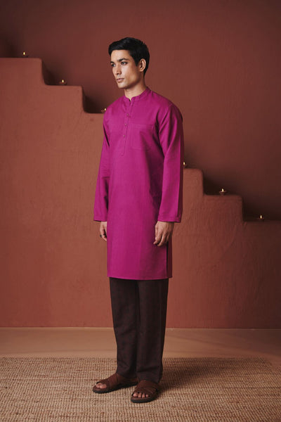 Orchid Co Linen Men's Classic Kurta