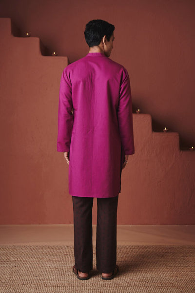 Orchid Co Linen Men's Classic Kurta