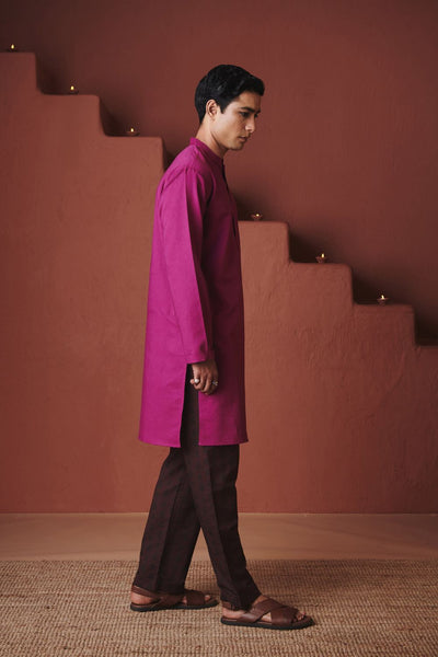 Orchid Co Linen Men's Classic Kurta