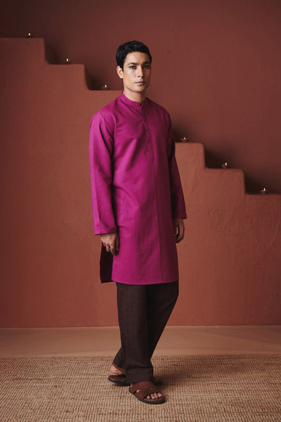 Orchid Co Linen Men's Classic Kurta