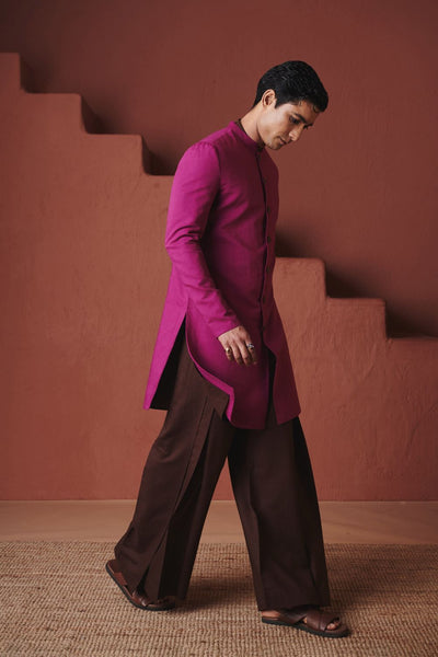 Orchid Co Linen Men's Long Jacket