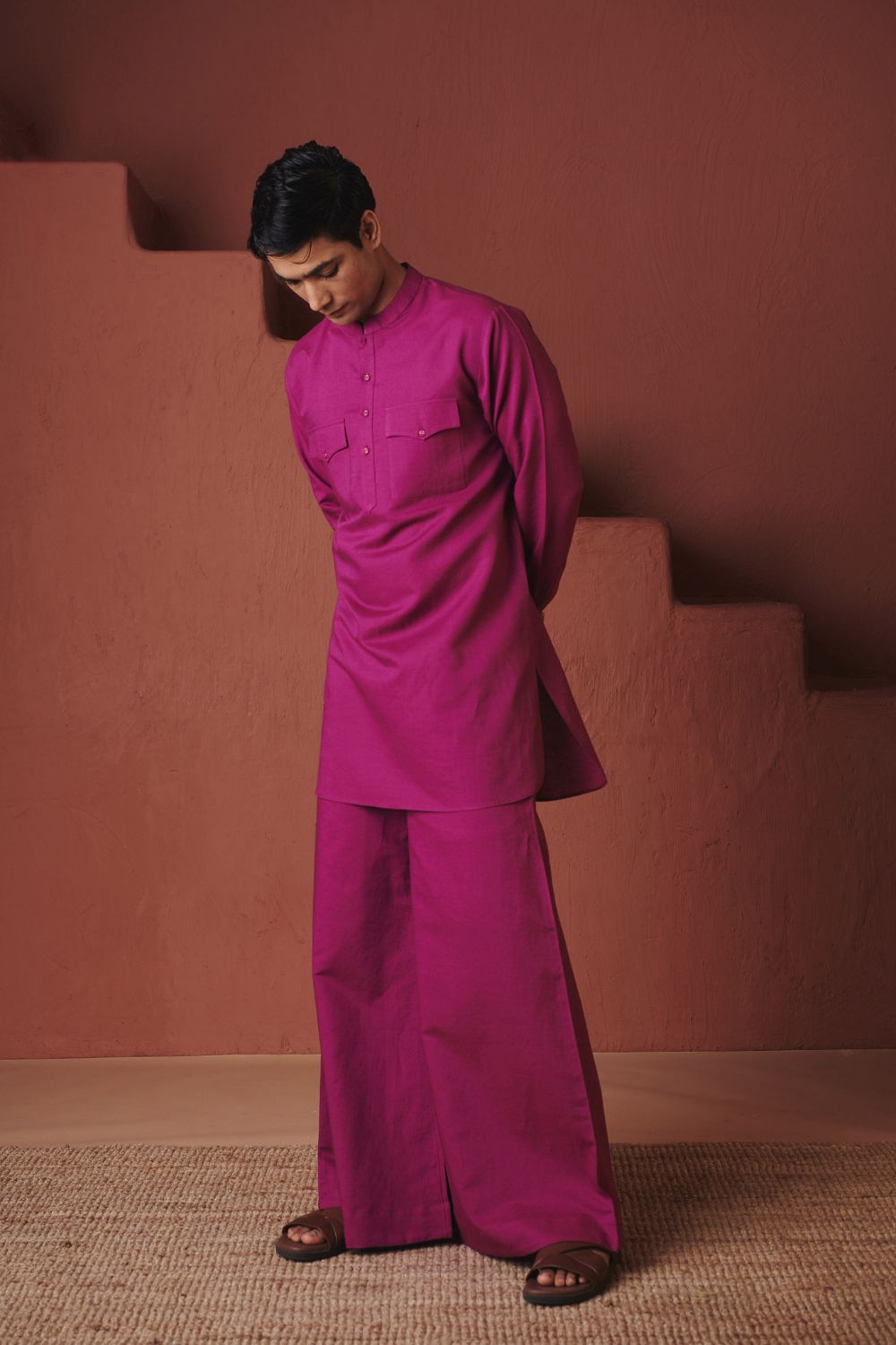 Orchid Co Linen Men's Saif Kurta Set