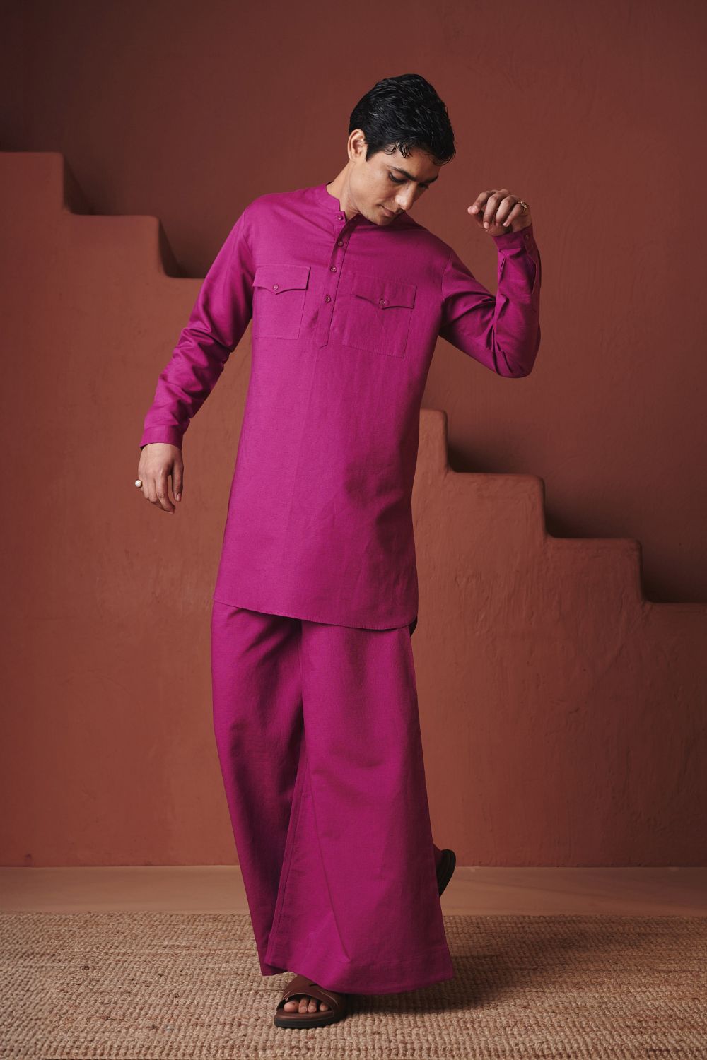 Orchid Co Linen Men's Saif Kurta Set