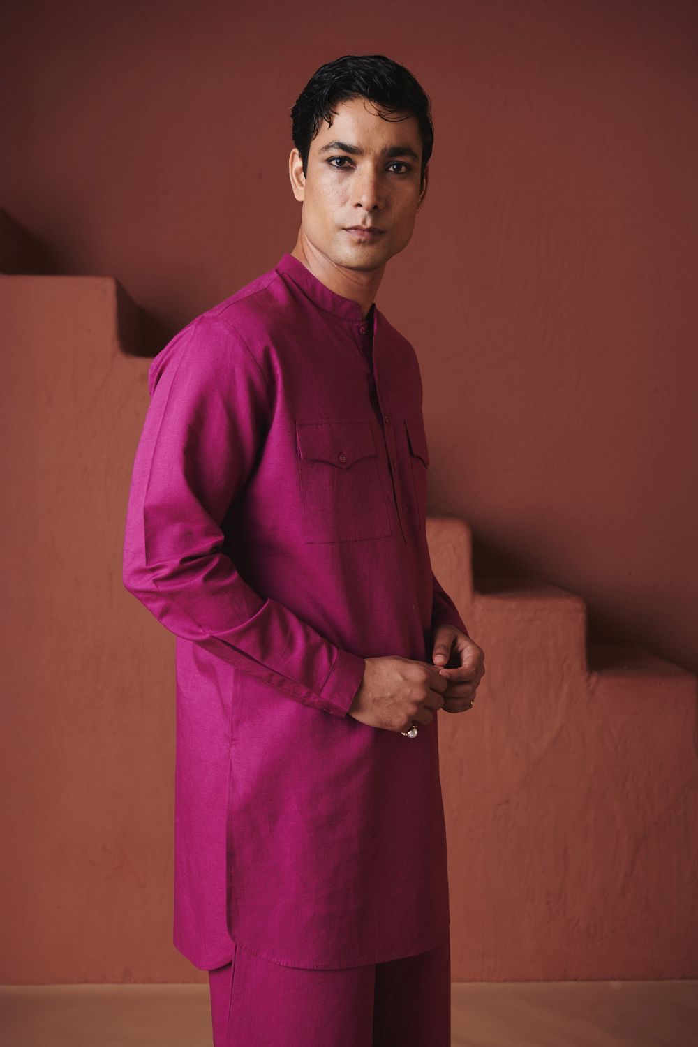 Orchid Co Linen Men's Saif Kurta Set