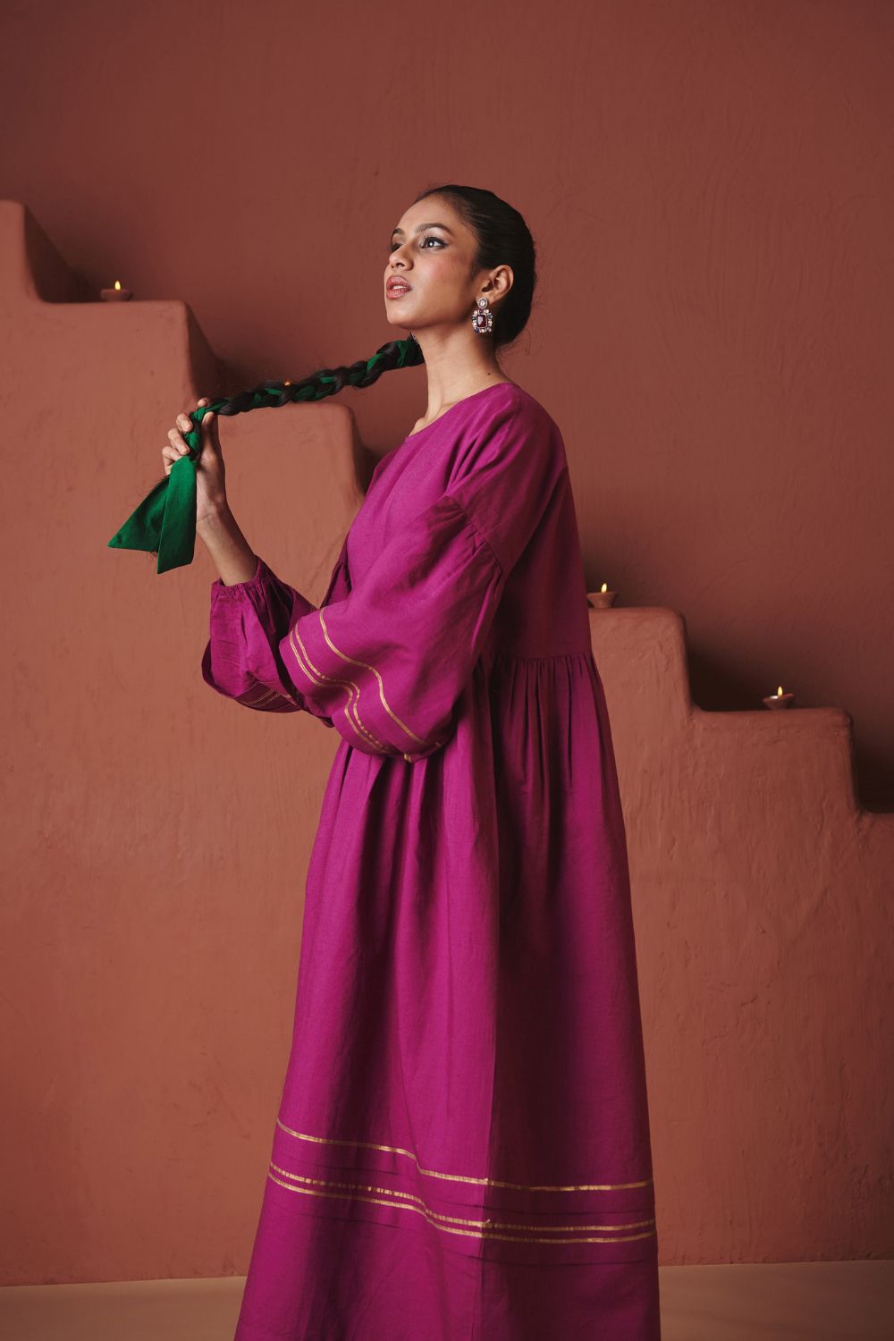 Orchid Co Linen Sack Dress