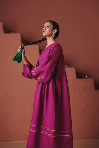 Orchid Co Linen Sack Dress