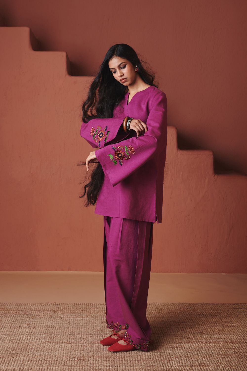 Orchid Co linen Farsi Kurta Set
