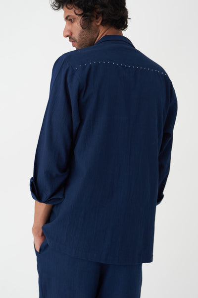 PATCH POCKET SHAKET CO-ORD - NAVY