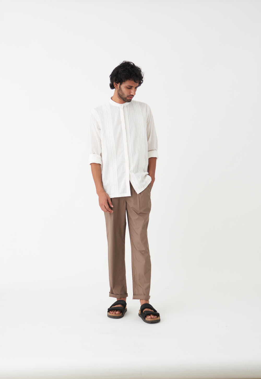 CEDAR EMB. SHIRT - WHITE