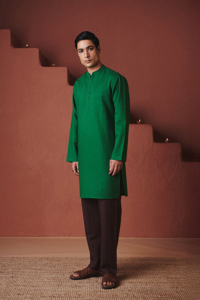 Paan Co Linen Men's Classic Kurta