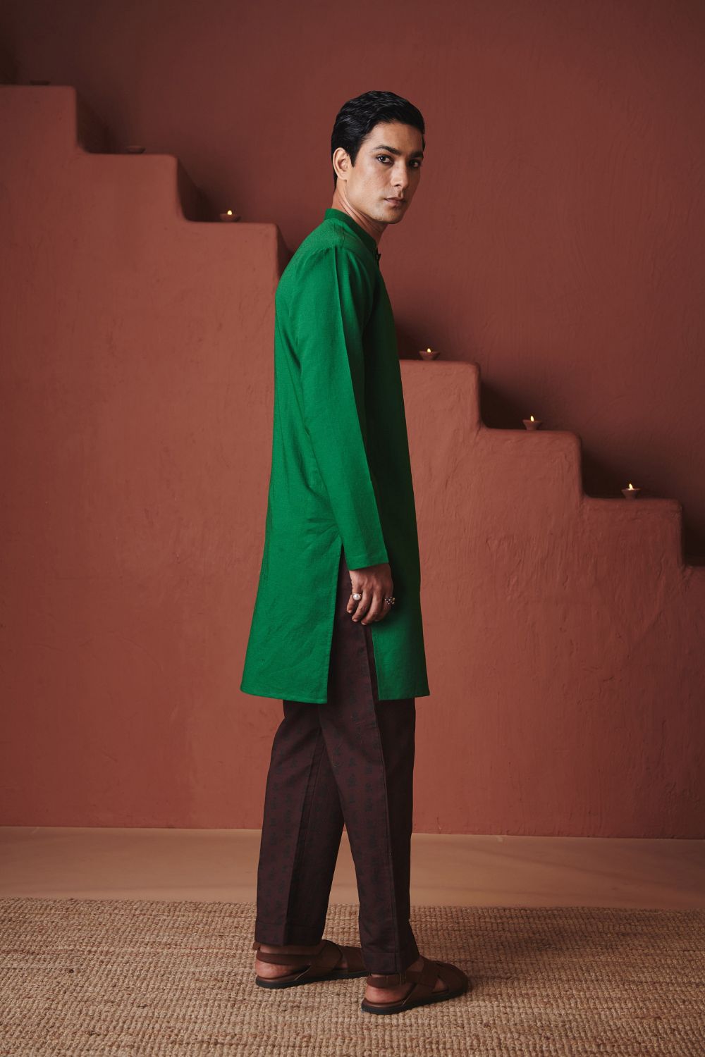 Paan Co Linen Men's Classic Kurta