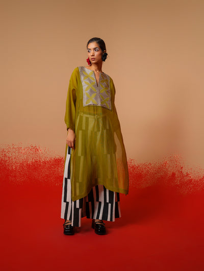Pebble Tunic (Moss Green + Grey)-Ech/Pe/Tu/MgGr