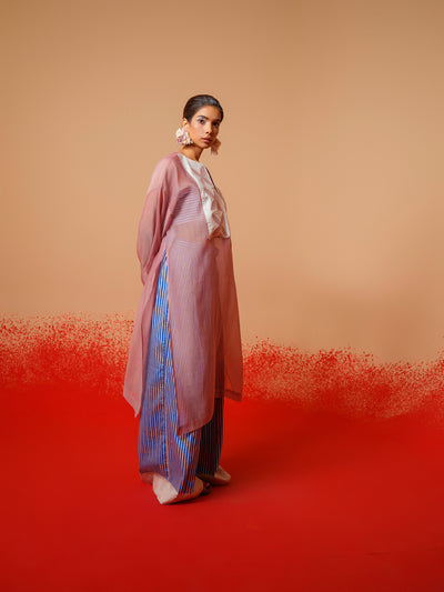 Pebble Tunic (Pink + Ivory)