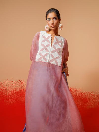 Pebble Tunic (Pink + Ivory)