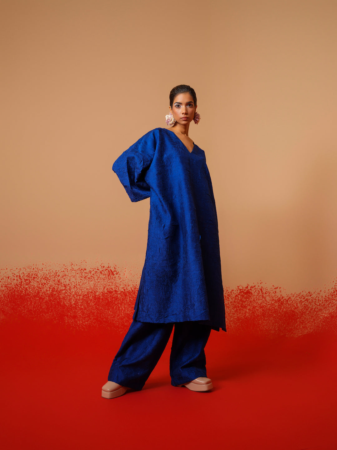 Petal Pants-Electric Blue