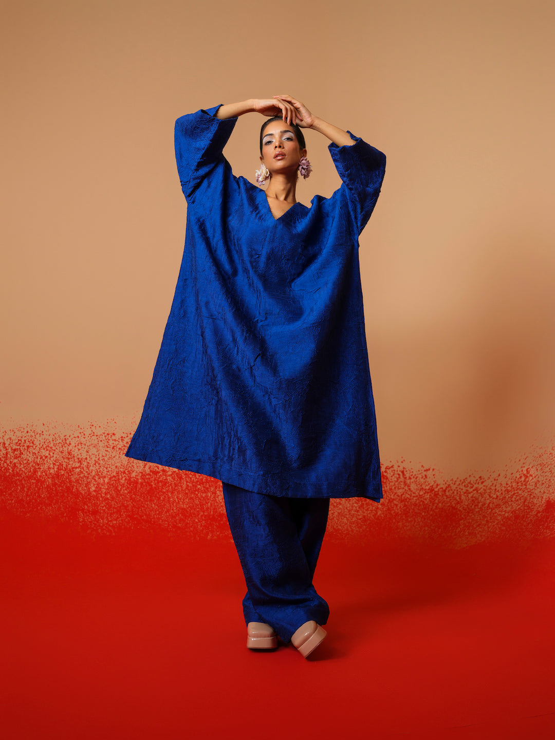 Petal Pants-Electric Blue