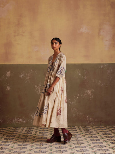 Poem Dress-Ivory Spiral