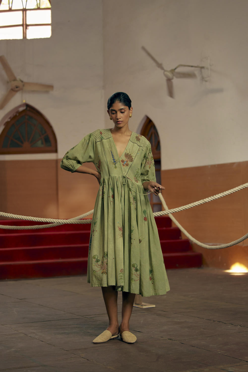 Poem Dress - Sage Green
 Botanical