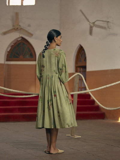 Poem Dress - Sage Green
 Botanical