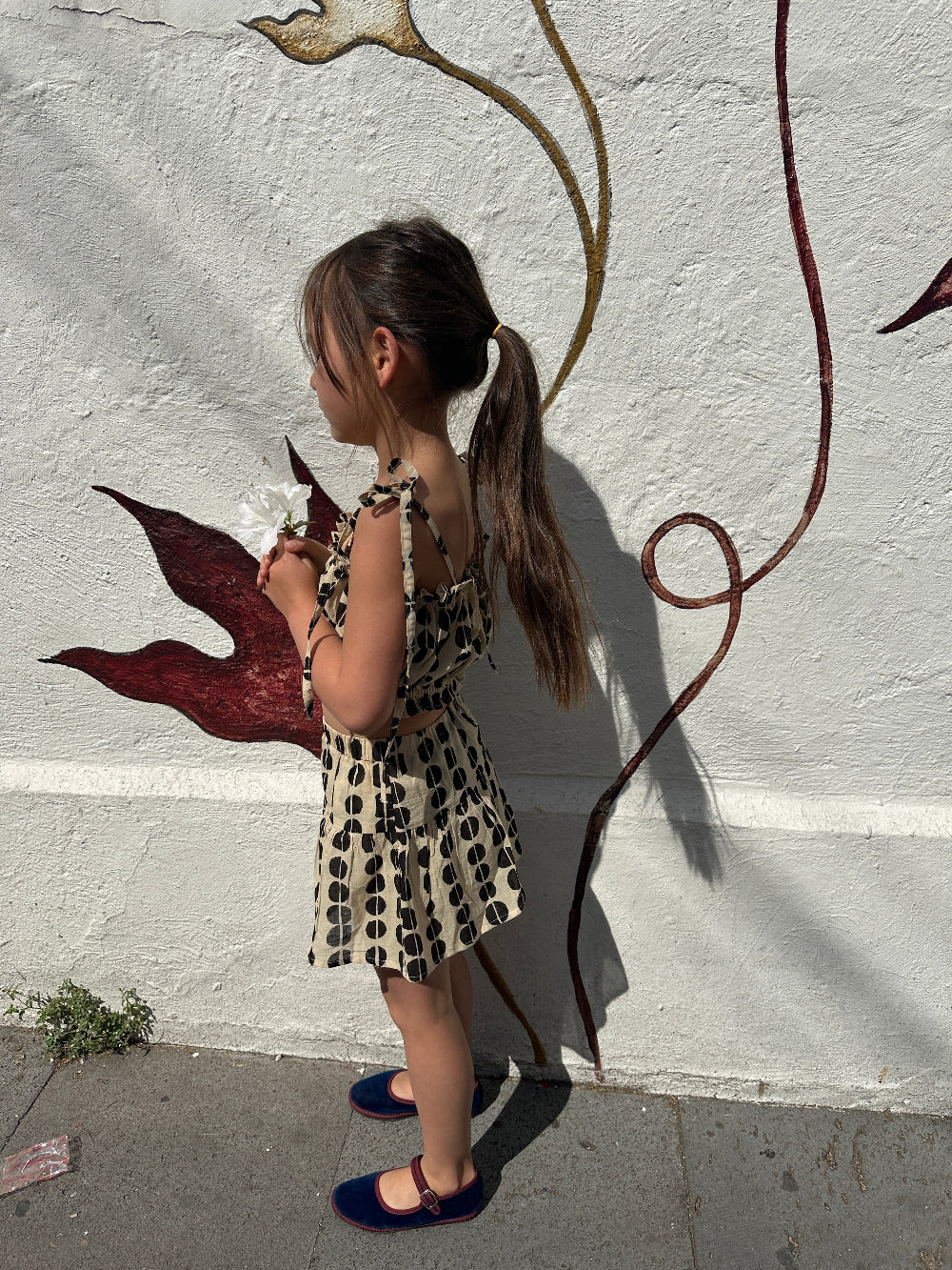 Polka Polka Had a Dot Skirt-Black & Tan