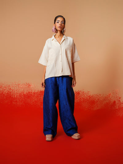 Petal Pants (Electric Blue)-Ech/Pe/Bo/Bl