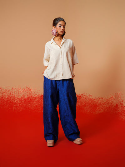 Petal Pants (Electric Blue)-Ech/Pe/Bo/Bl