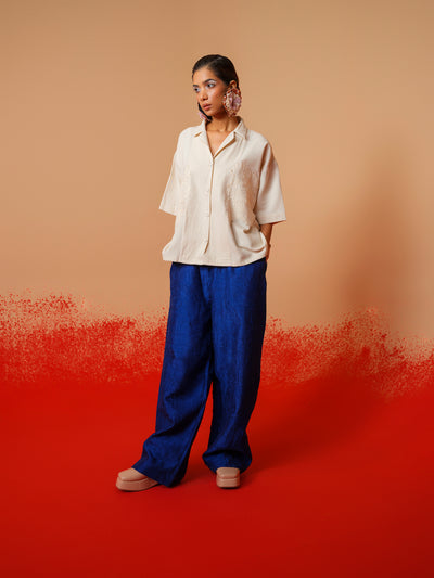 Petal Pants (Electric Blue)-Ech/Pe/Bo/Bl