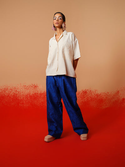 Petal Pants (Electric Blue)-Ech/Pe/Bo/Bl