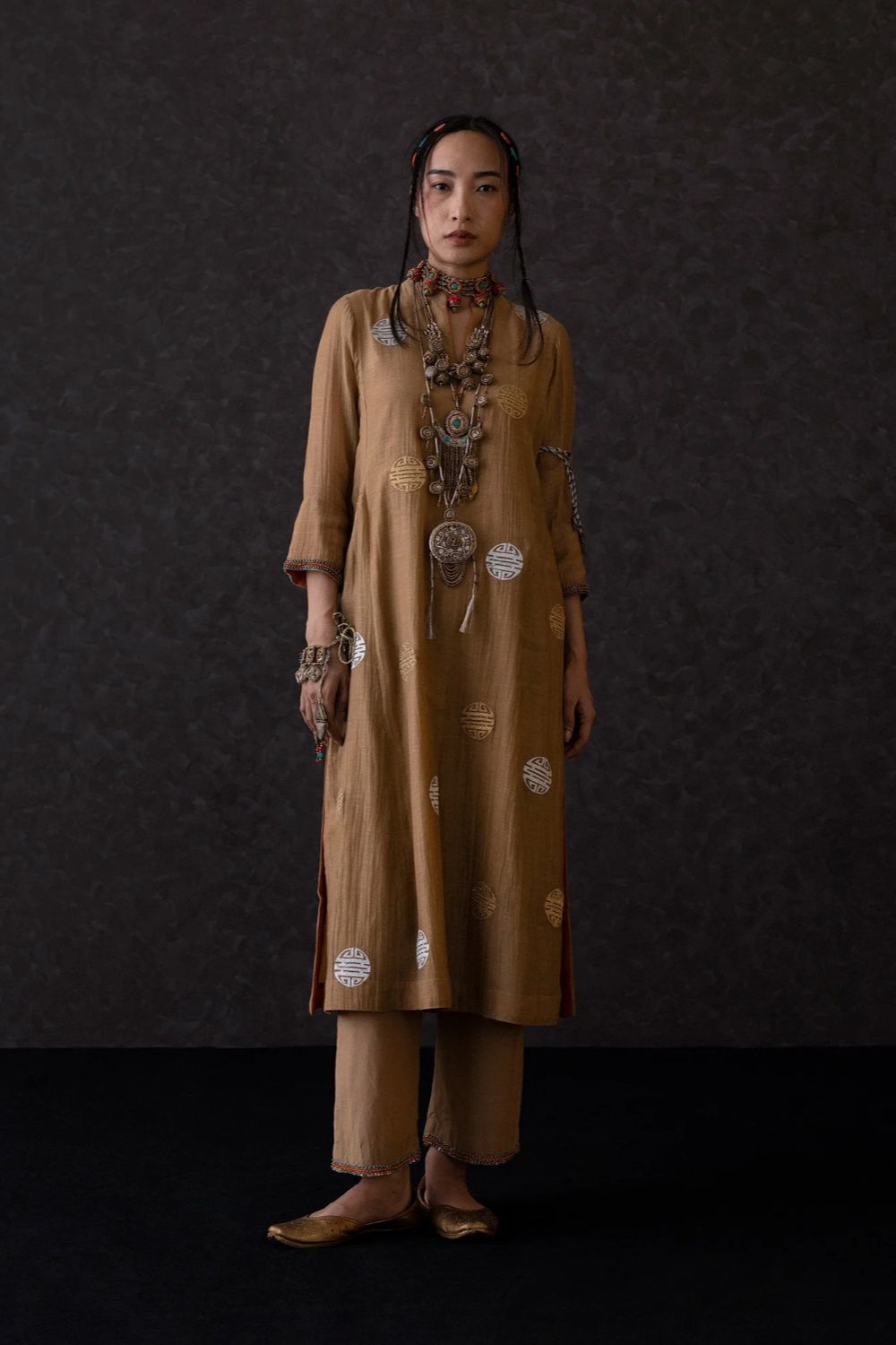 Qin Kurta-Beige