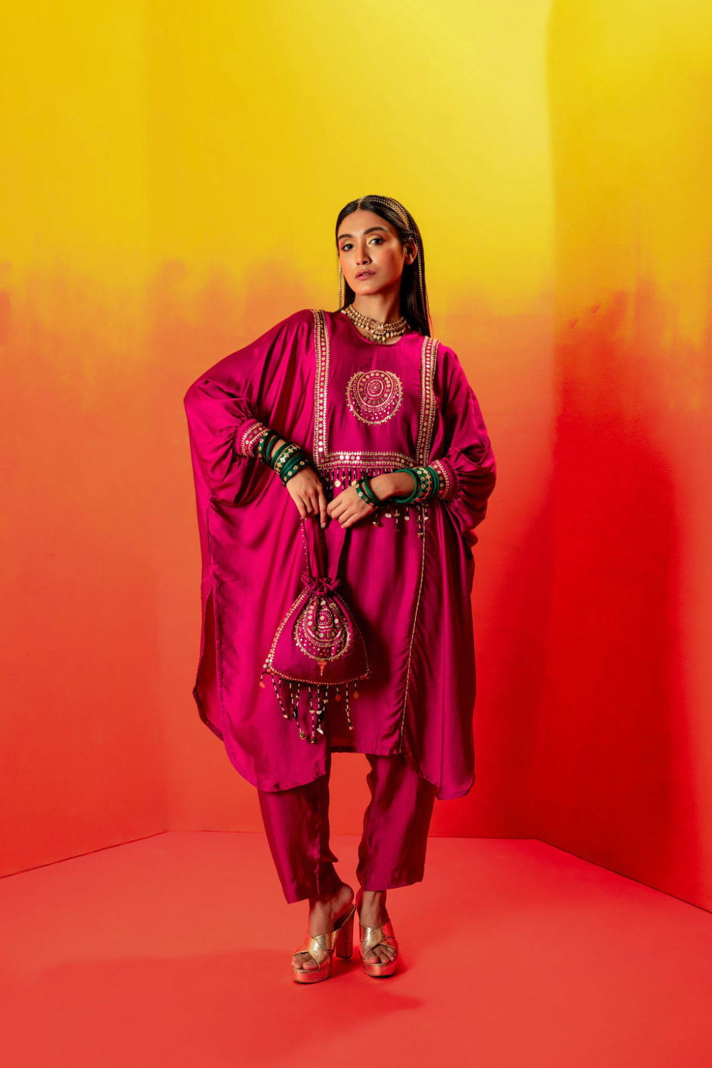 Tara Pink AntiFit Kurta with Pant