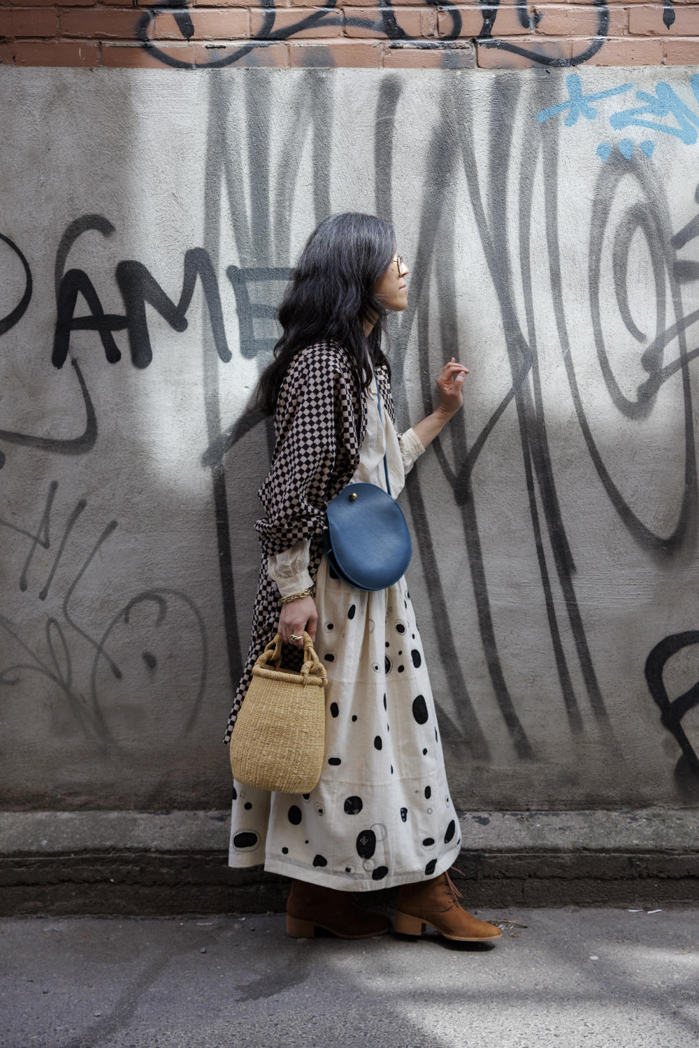 Raindrops Skirt-White