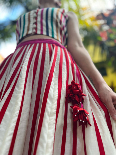 Rangoli Gulab Skirt + Rangoli Laal Top