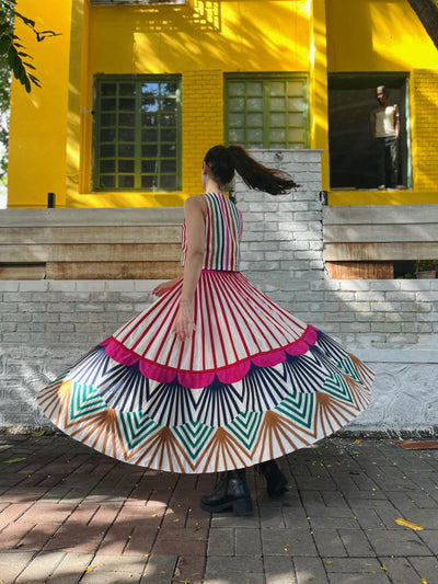 Rangoli Gulab Skirt + Rangoli Laal Top