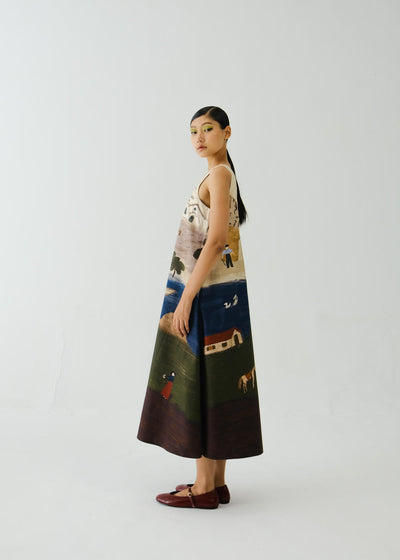 Ravine Dress-Village Print