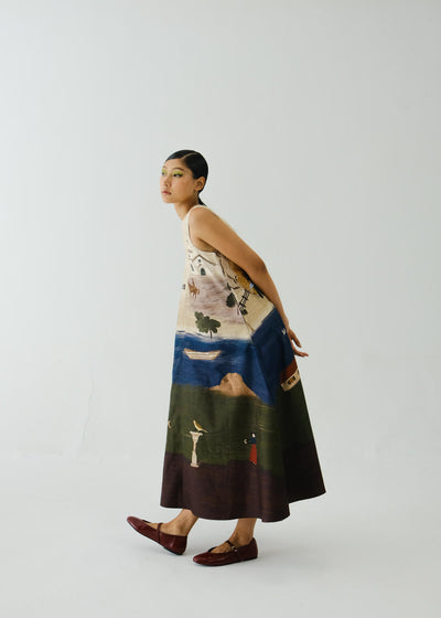 Ravine Dress-Village Print