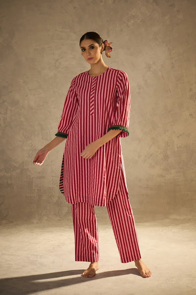 Red N Pink Stripe set