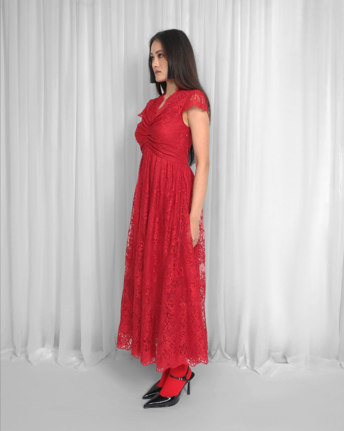 Regina Dress-Red