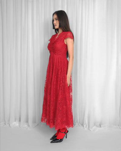 Regina Dress-Red