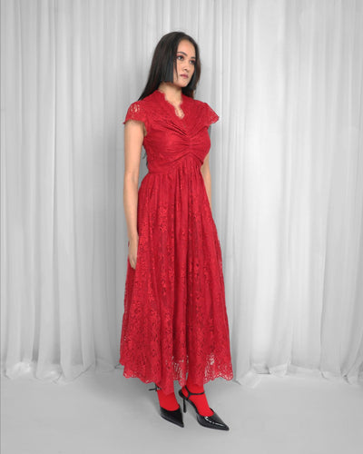 Regina Dress-Red