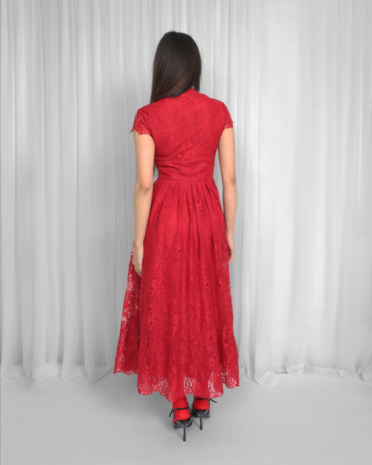 Regina Dress-Red