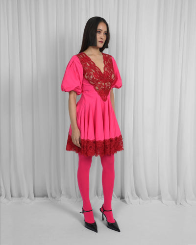 Remi Dress-Red & Pink