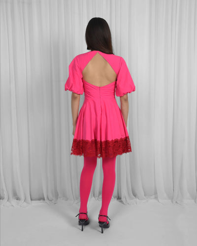 Remi Dress-Red & Pink