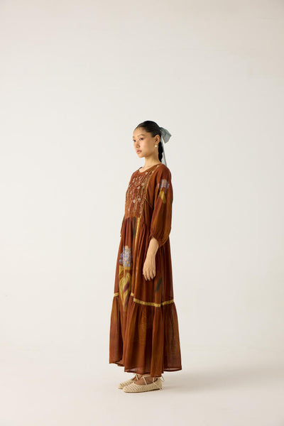 RIVER DRESS-FOLIAGE